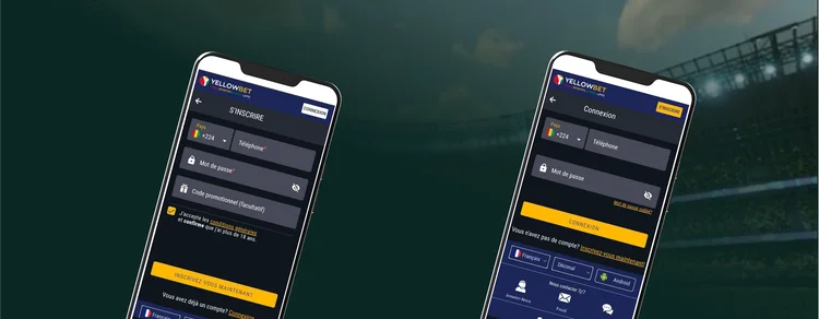 Comment s'inscrire à YellowBet depuis votre téléphone