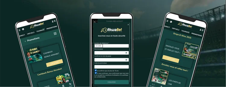 Akwabet Le bonus de bienvenue - 100% sur le premier dépôt