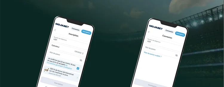 Comment s'inscrire à Mojabet depuis son téléphone portable
