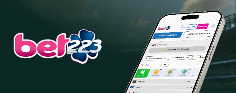 Utiliser Bet223 sur smartphone