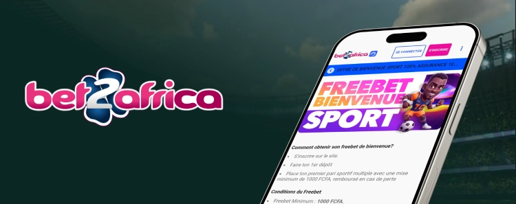 Bet2africa APK Gabon : bonus de bienvenue